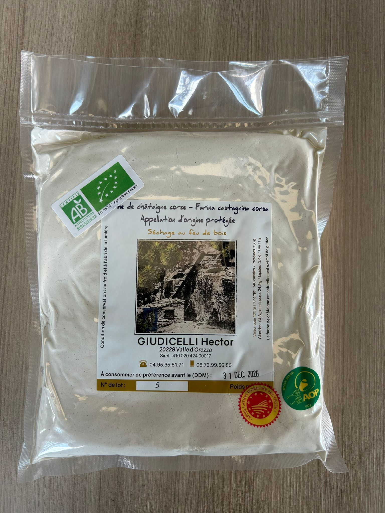 Korsisches Kastanienmehl g.U. 0.5 kg