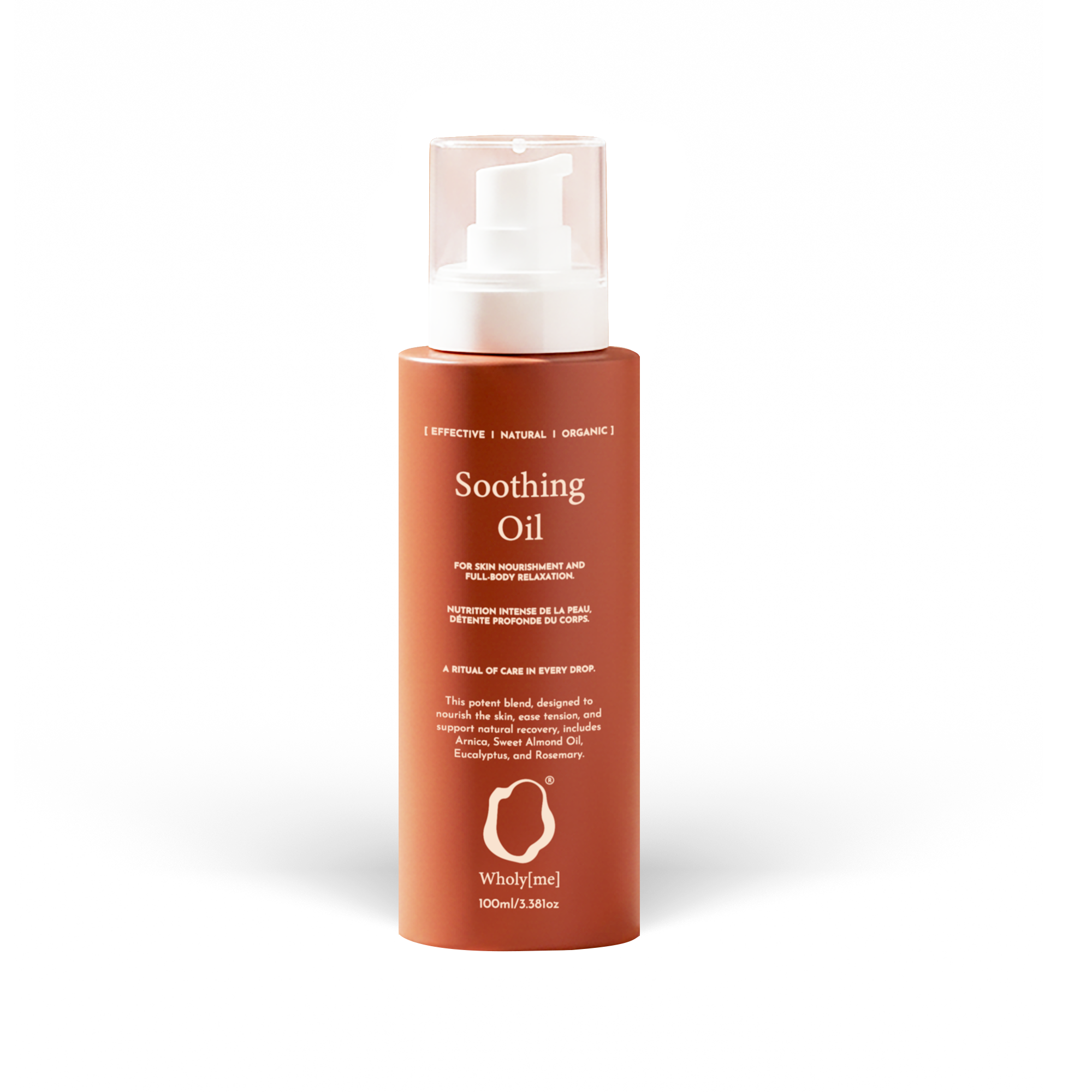 Aceite calmante: confort natural para la piel, los músculos y las articulaciones.