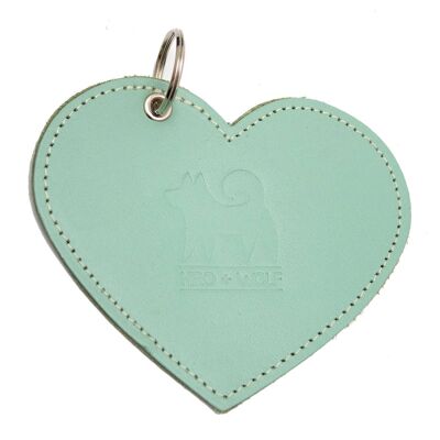 Poo Pouch Heart 'Mint Leather'