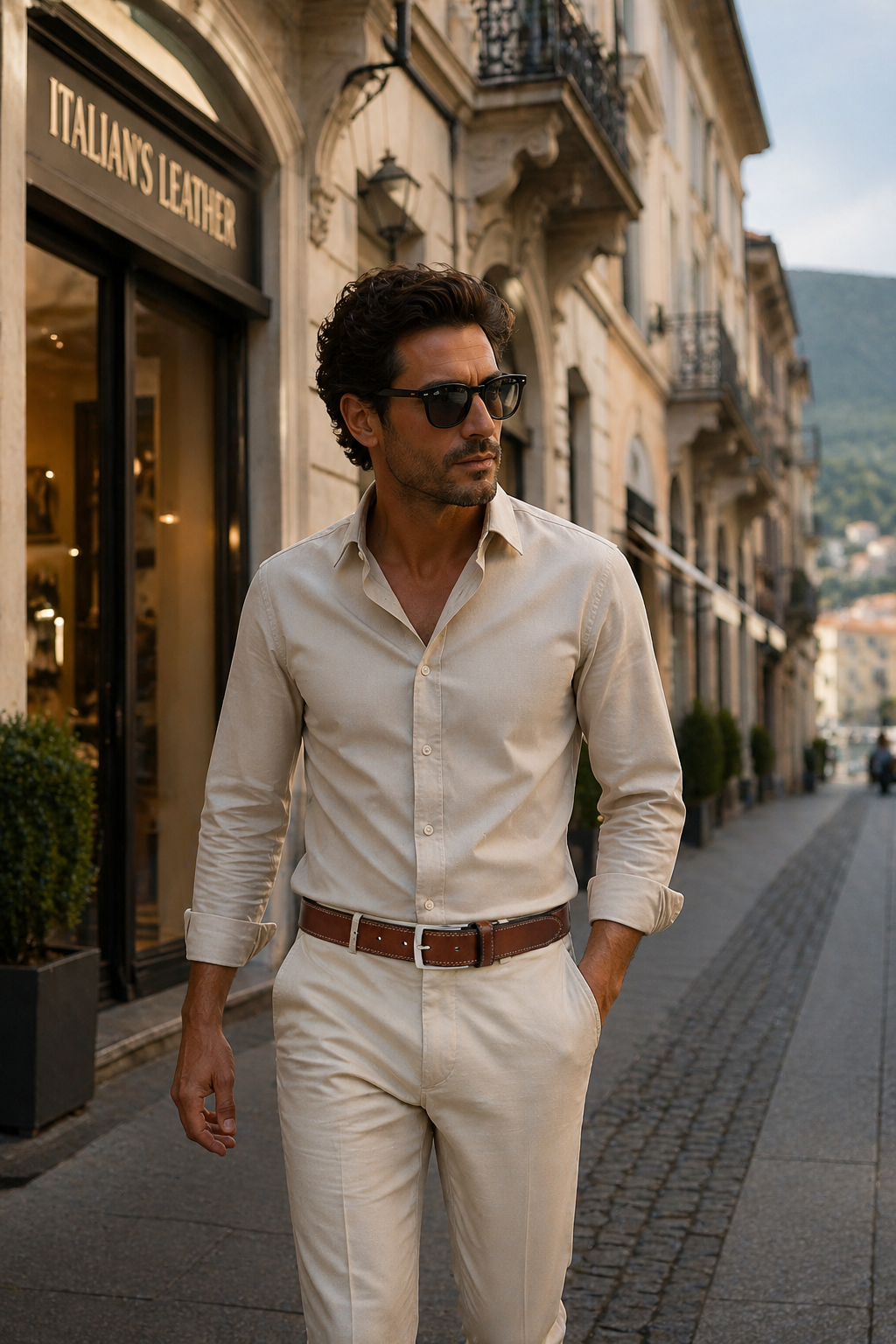 GIANNI - Ledergürtel 260428
