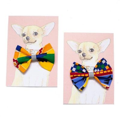 Kente Dog Bow Tie