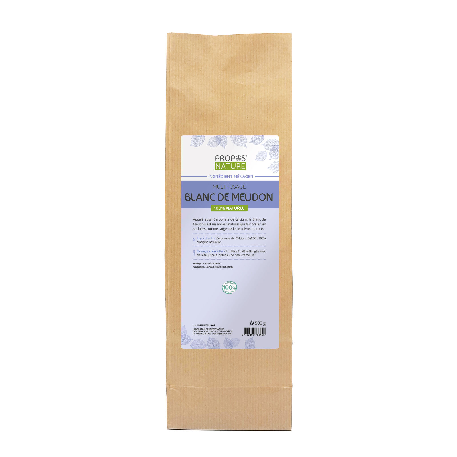 WHITE OF MEUDON - CALCIUM CARBONATE
