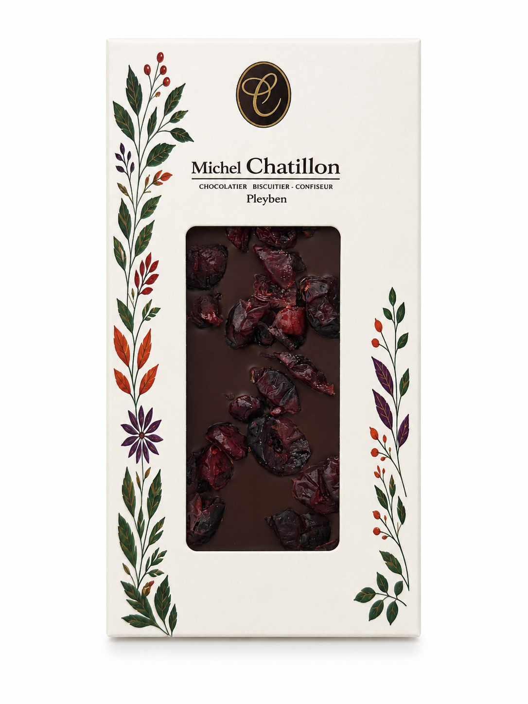Zartbitterschokoladen-Cranberry-Tablette