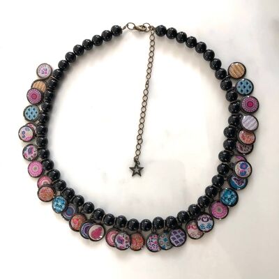 Black Floréal necklace