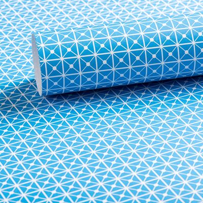 Papier à motifs Elements, bleu lutin