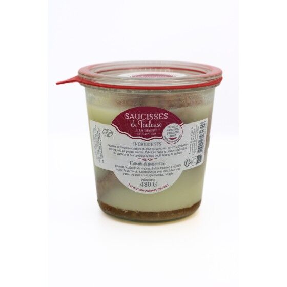 Duck fat preserved sausages 480g WECK