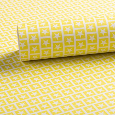 Papel estampado Lyra, amarillo Amelia