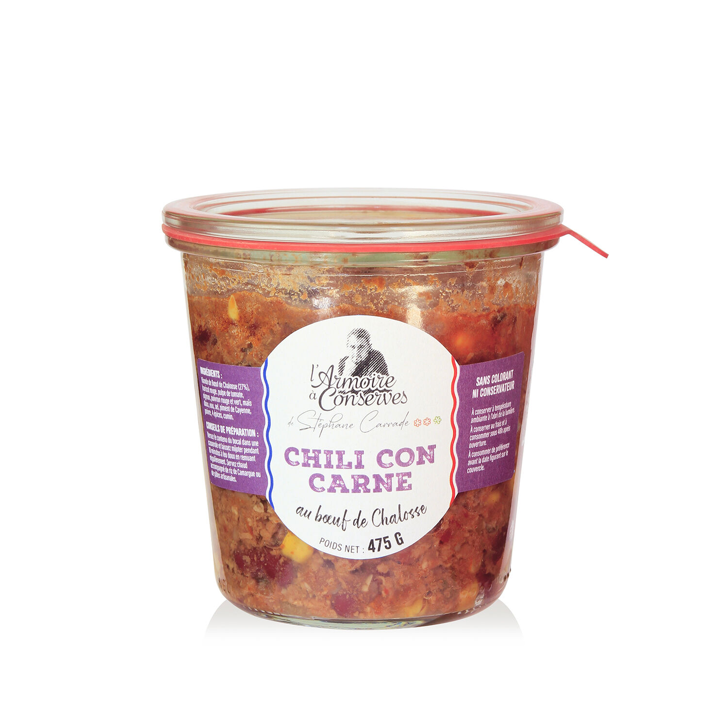 CHILI CON CARNE with Chalosse Beef 475g