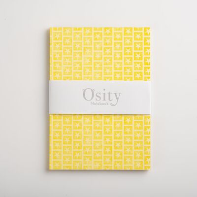Lyra A5 Notebook, Amelia Yellow, Plain Pages