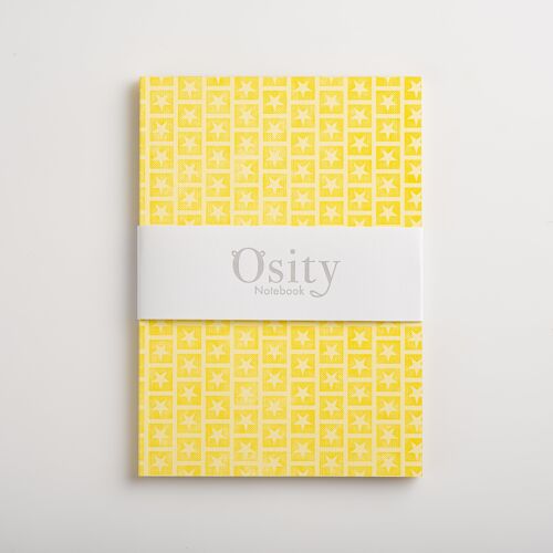 Lyra A5 Notebook, Amelia Yellow, Dot Grid Pages