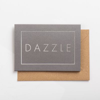 Carte Dazzle, Argent sur Argent Subtil