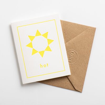 Carta piccola calda, giallo luminoso