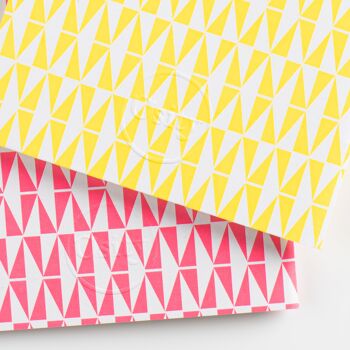 Pack de deux pochettes Flash, jaune lumineux et rose vif 2