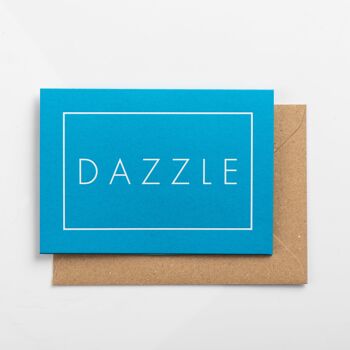 Carte Dazzle, Blanc sur Bleu Piscine 1