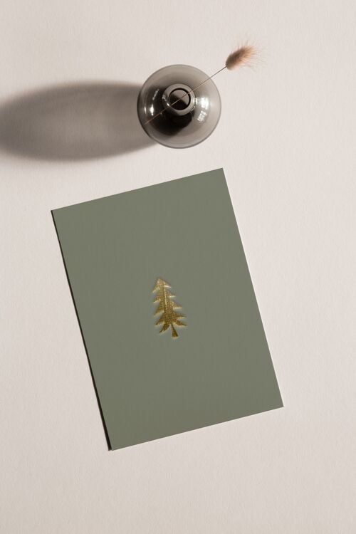 Card A6 - Christmas tree 01
