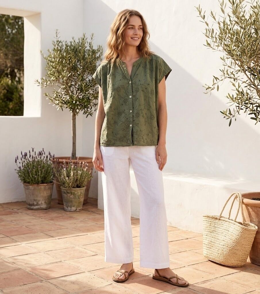 Blouse in English Embroidery