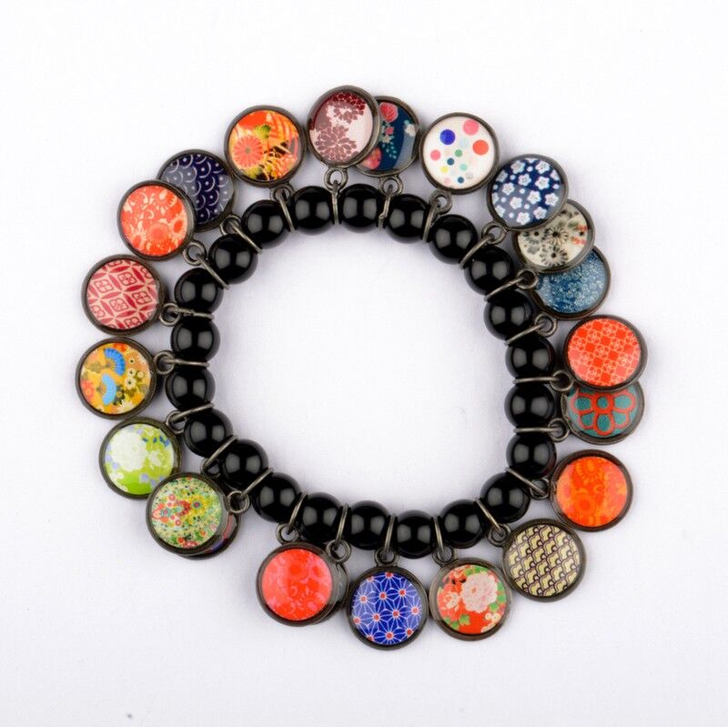 Schwarzes Emiko-Armband