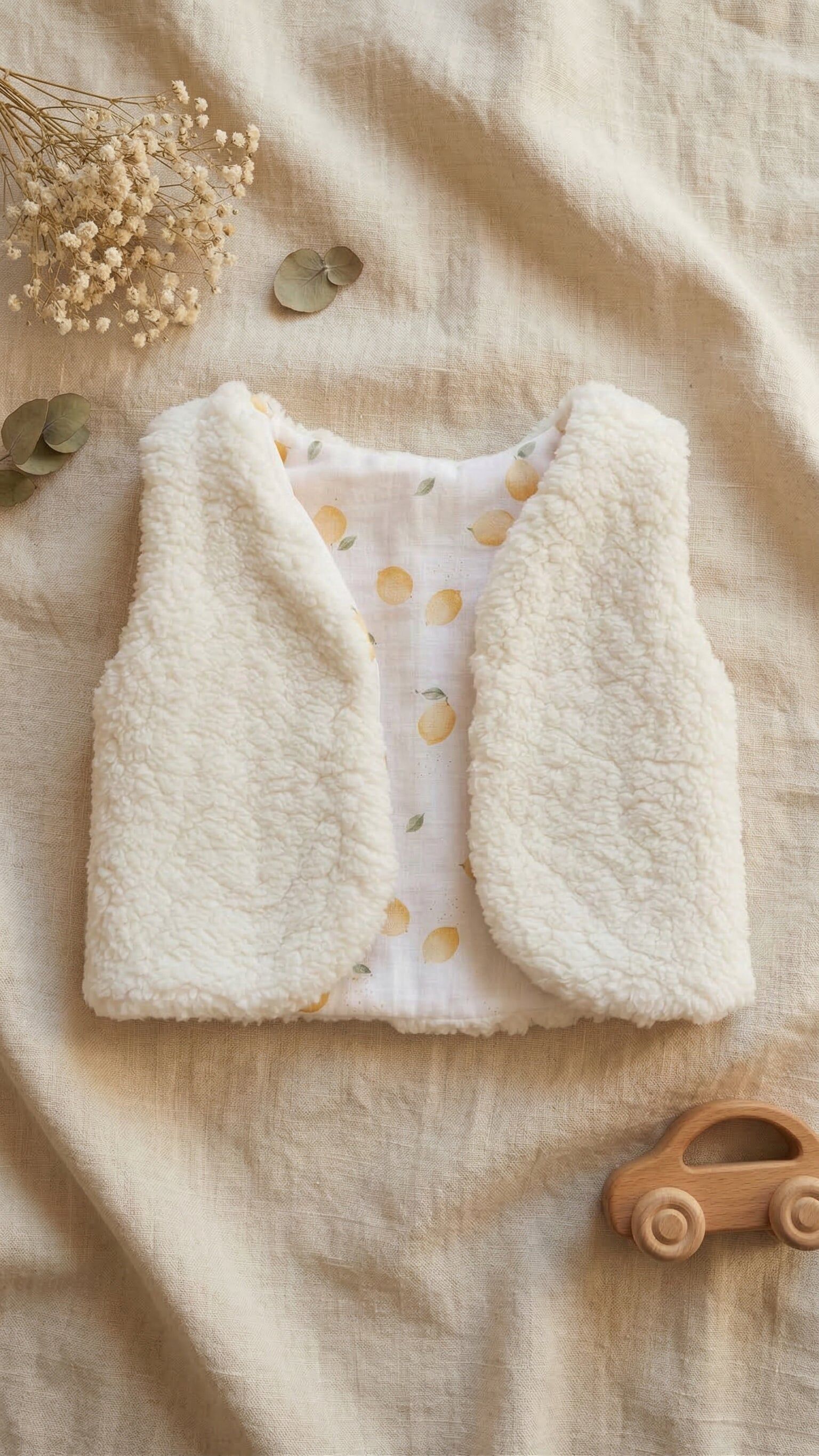 Gilet de berger enfant réversible – Zitronen Léonie