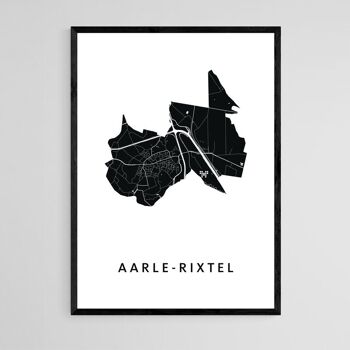 Plan de la ville d'Aarle-Rixtel - B2 - Poster encadré 1
