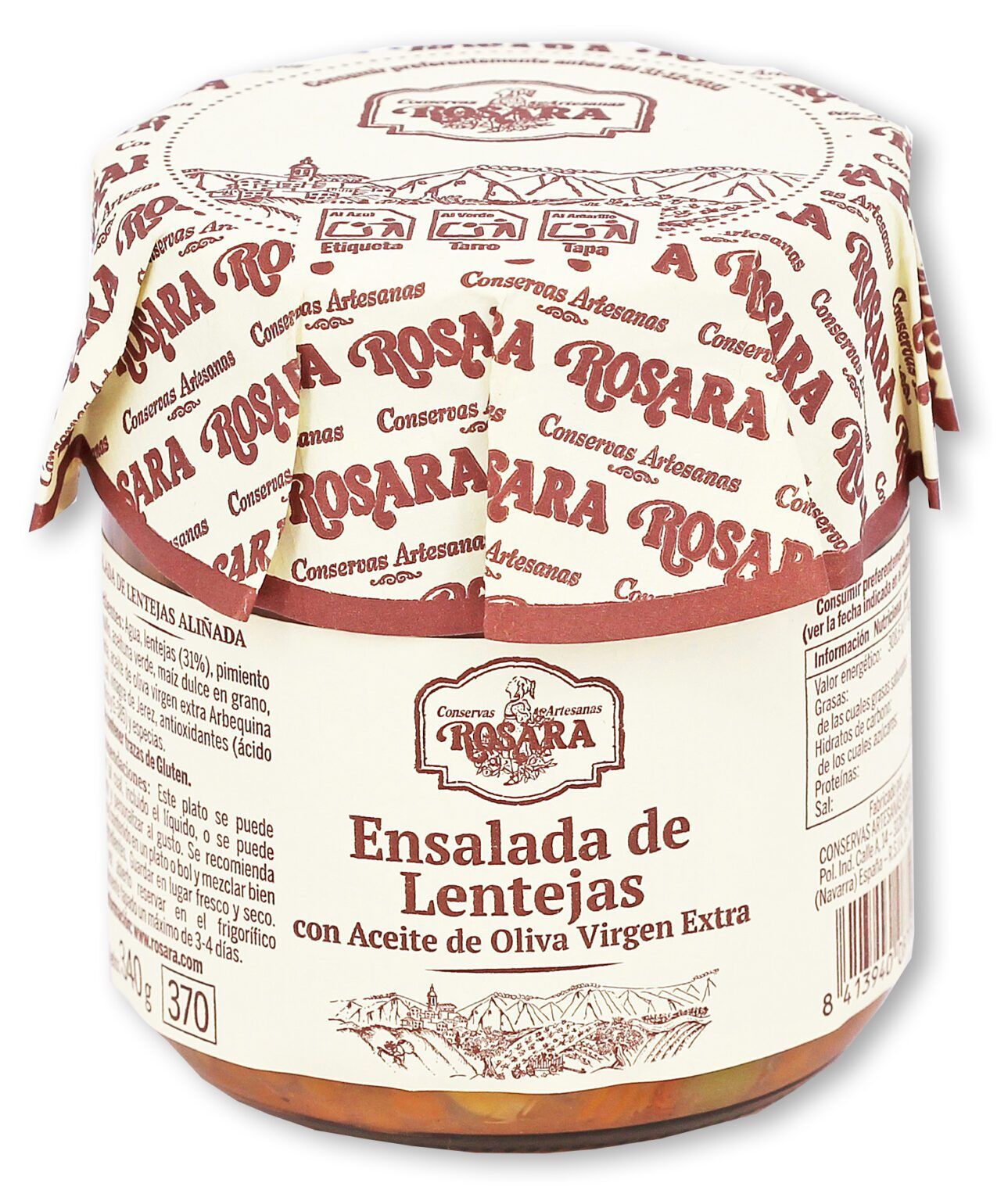 Salade de lentilles en bocal 370 ml