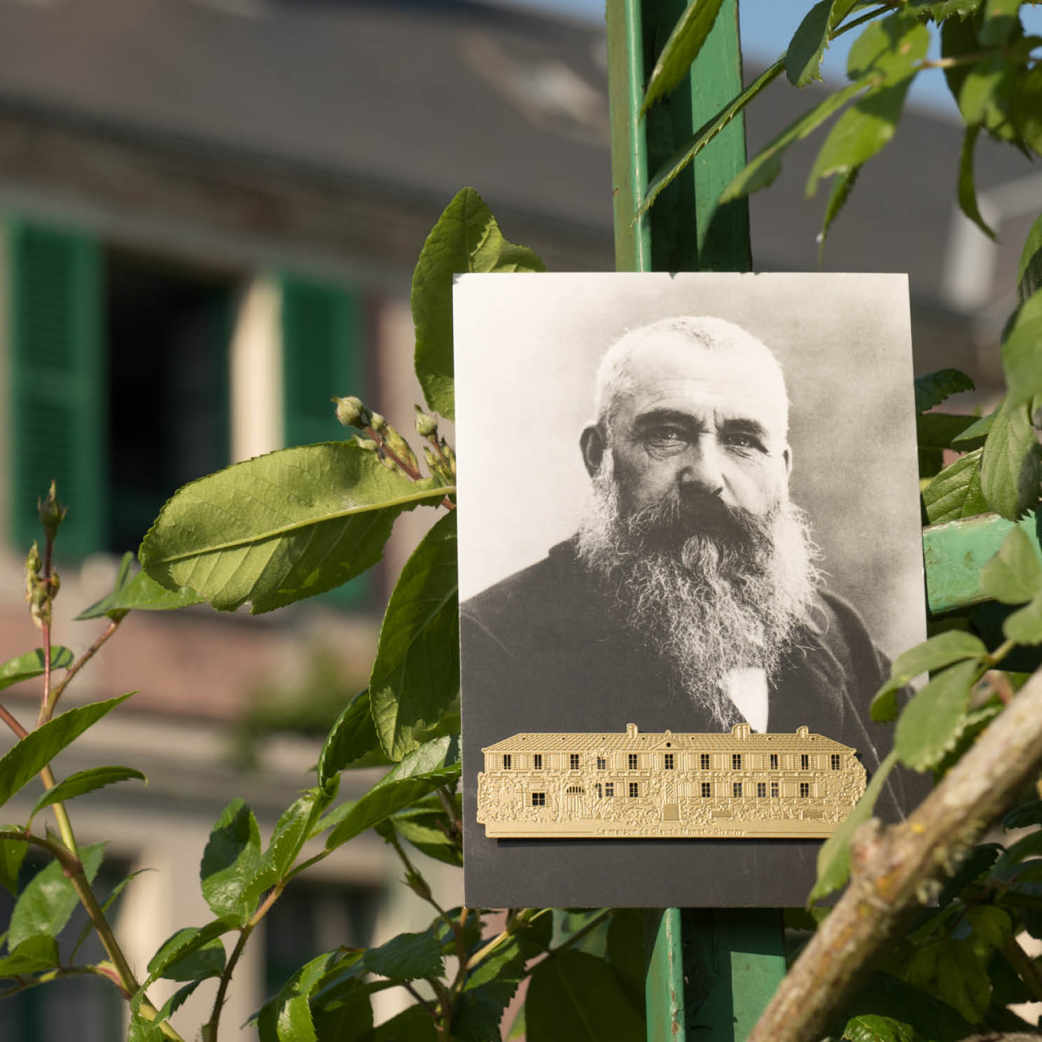 magnet en métal Maison de Giverny - Claude Monet