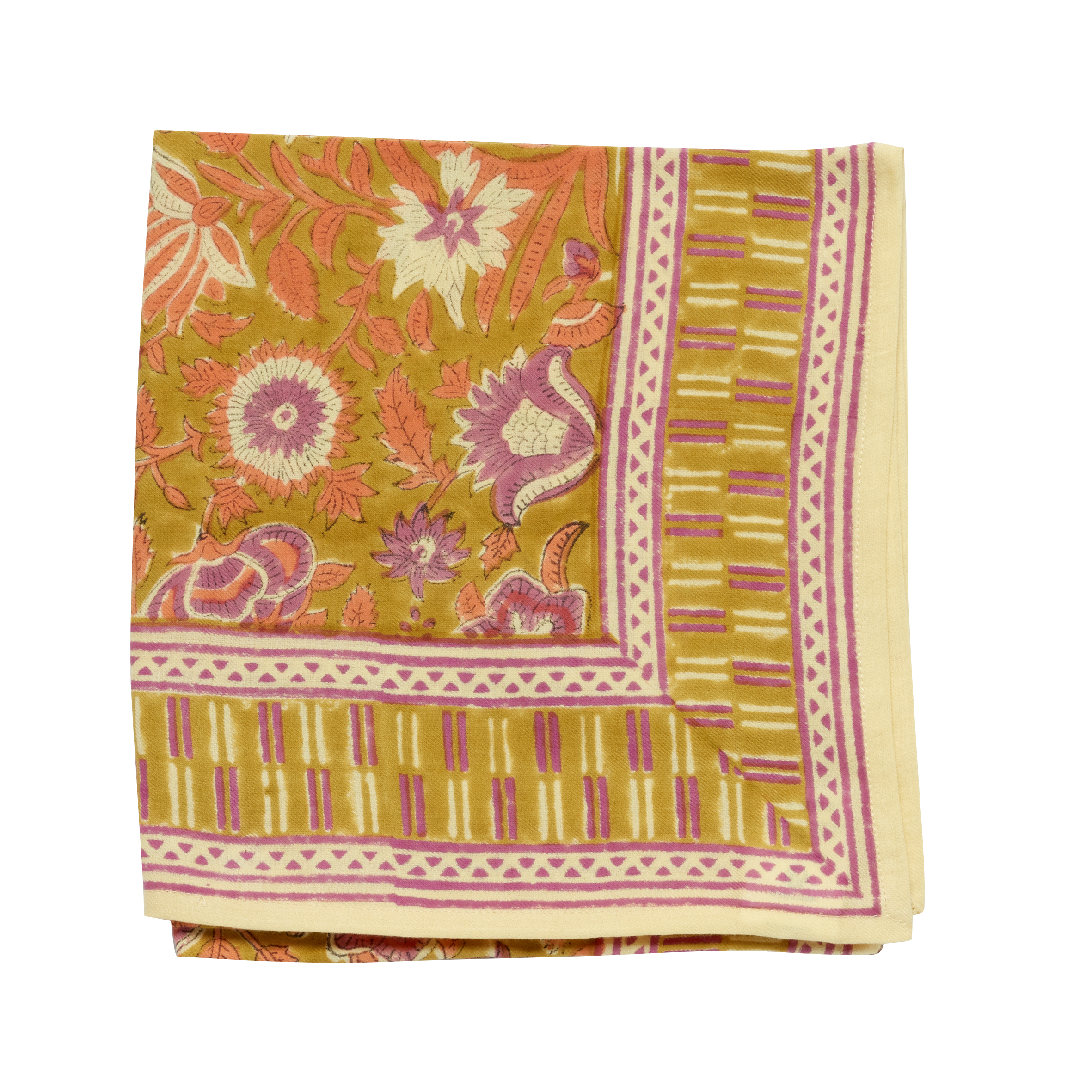 Indian Scarf - Nehru Kiwi
