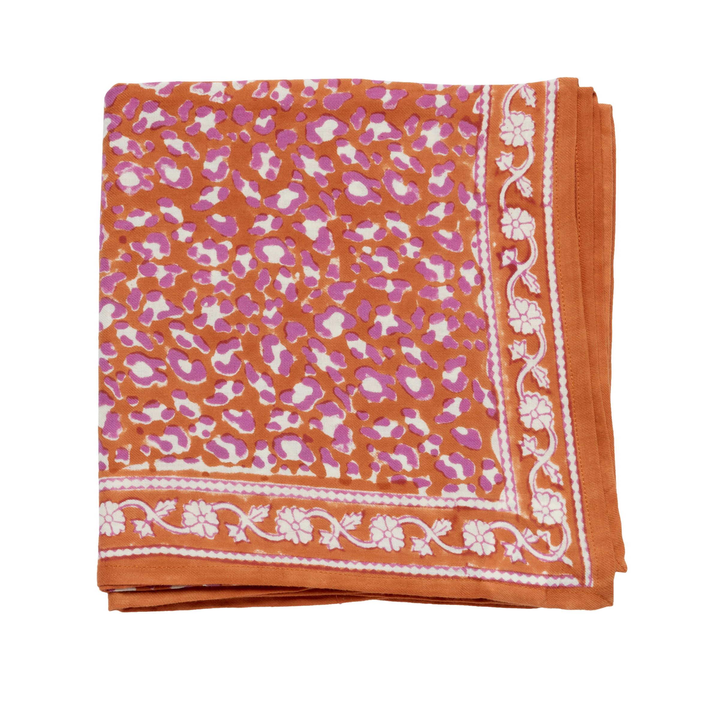 Indian Scarf - Copper Leopard