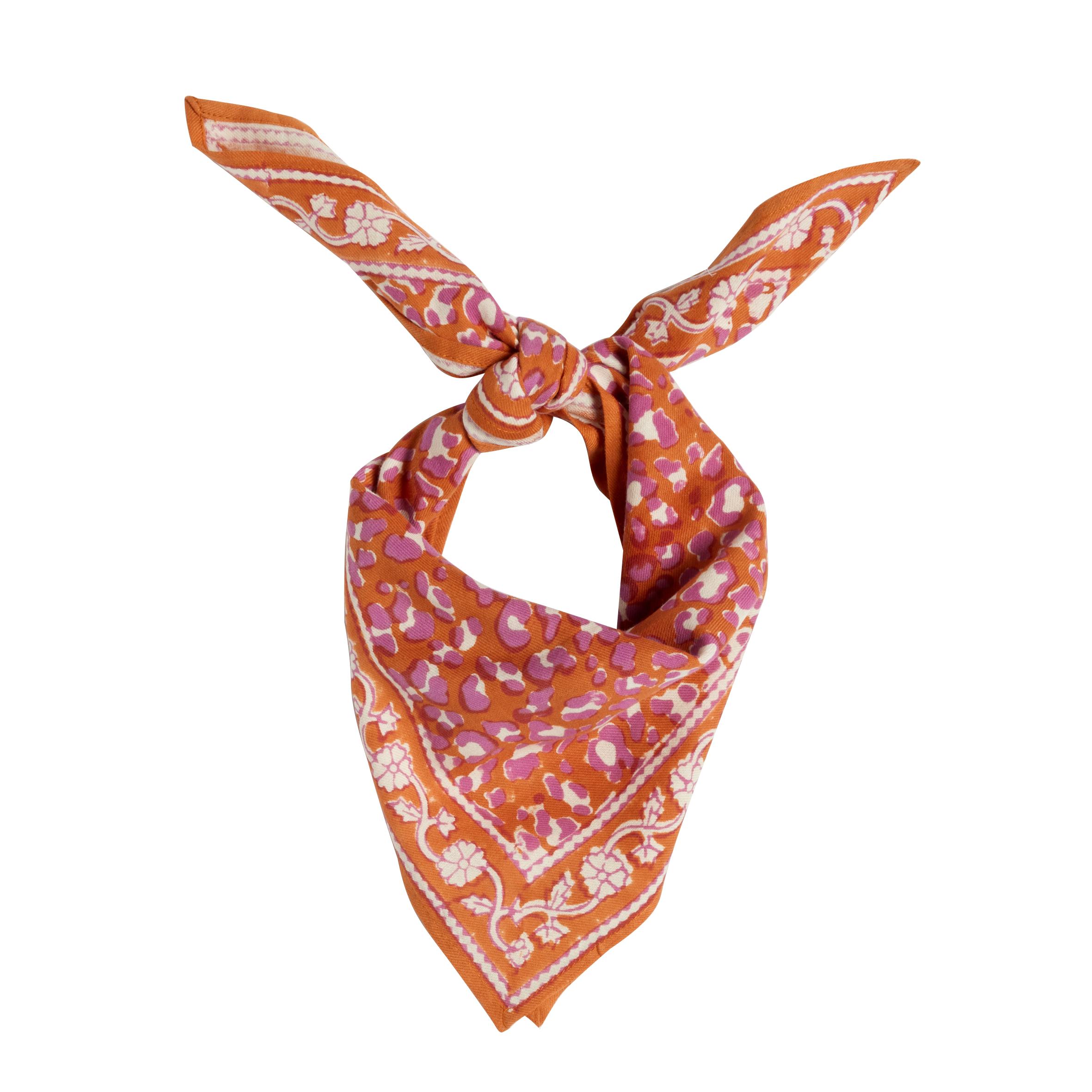 Child's Indian Scarf - Copper Leopard