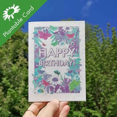 Happy Birthday - Plantable Greetings Card