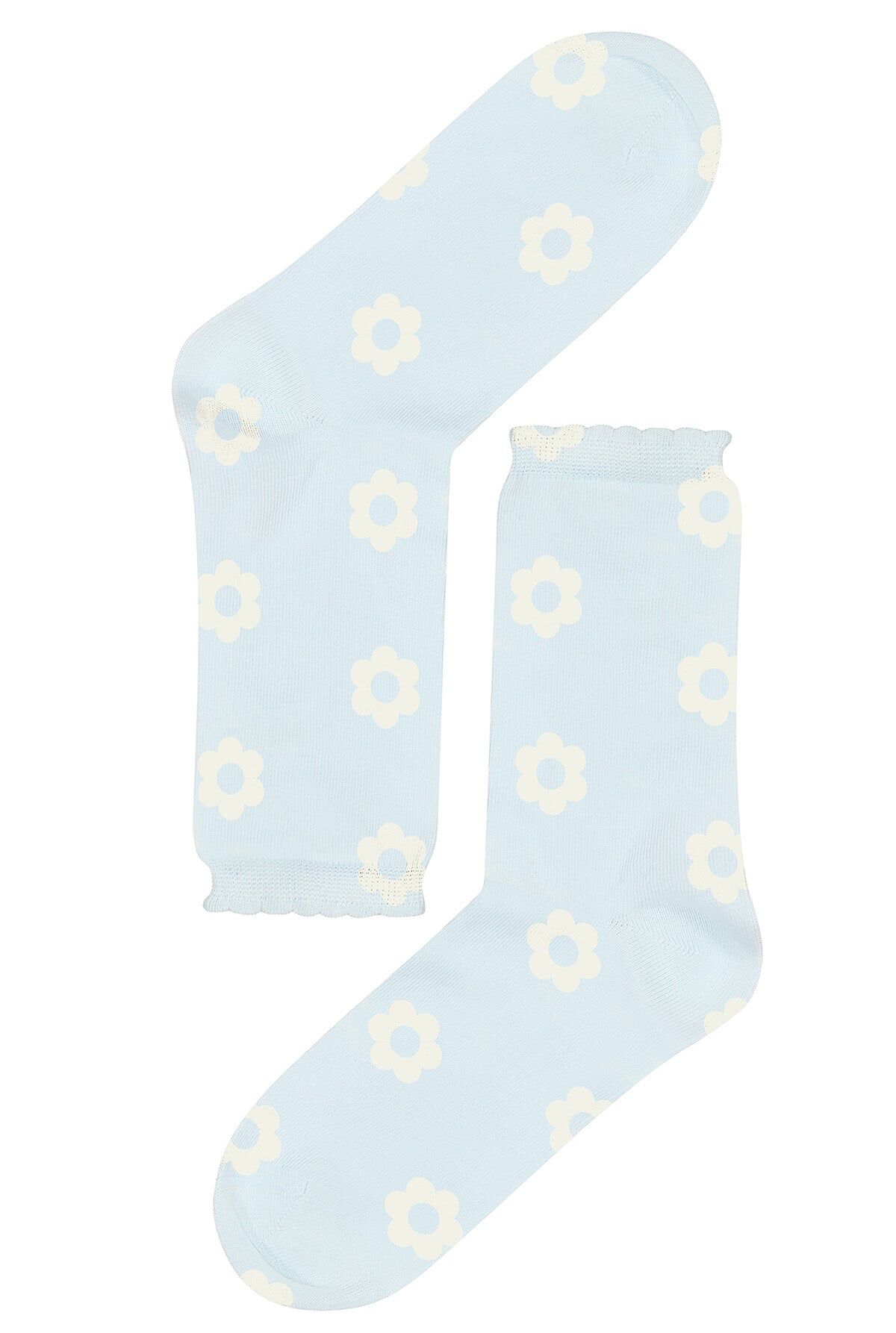 Chaussettes coton BIO - Clodette Bleu