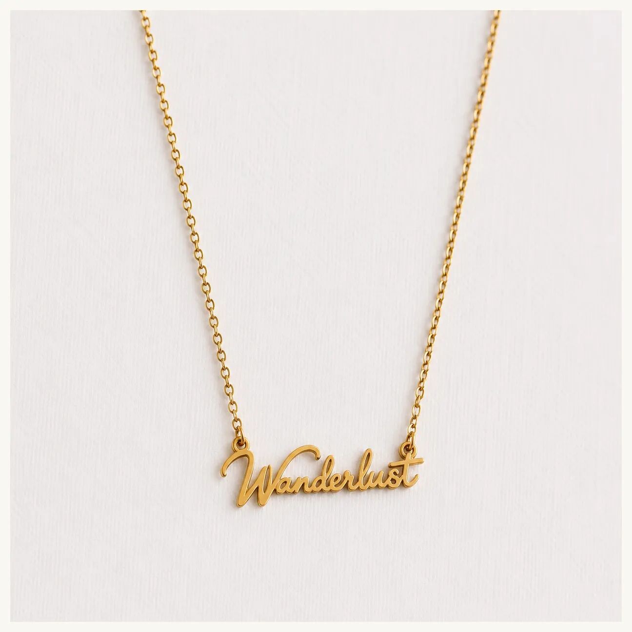 Zarte Halskette „Wanderlust“