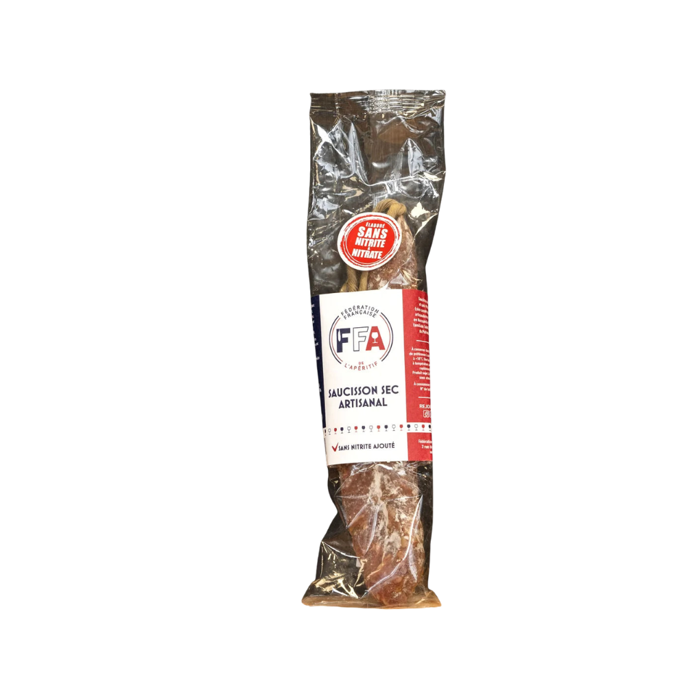 Natural dry sausage with no added nitrites (1 pack of 8 pieces of 150g)