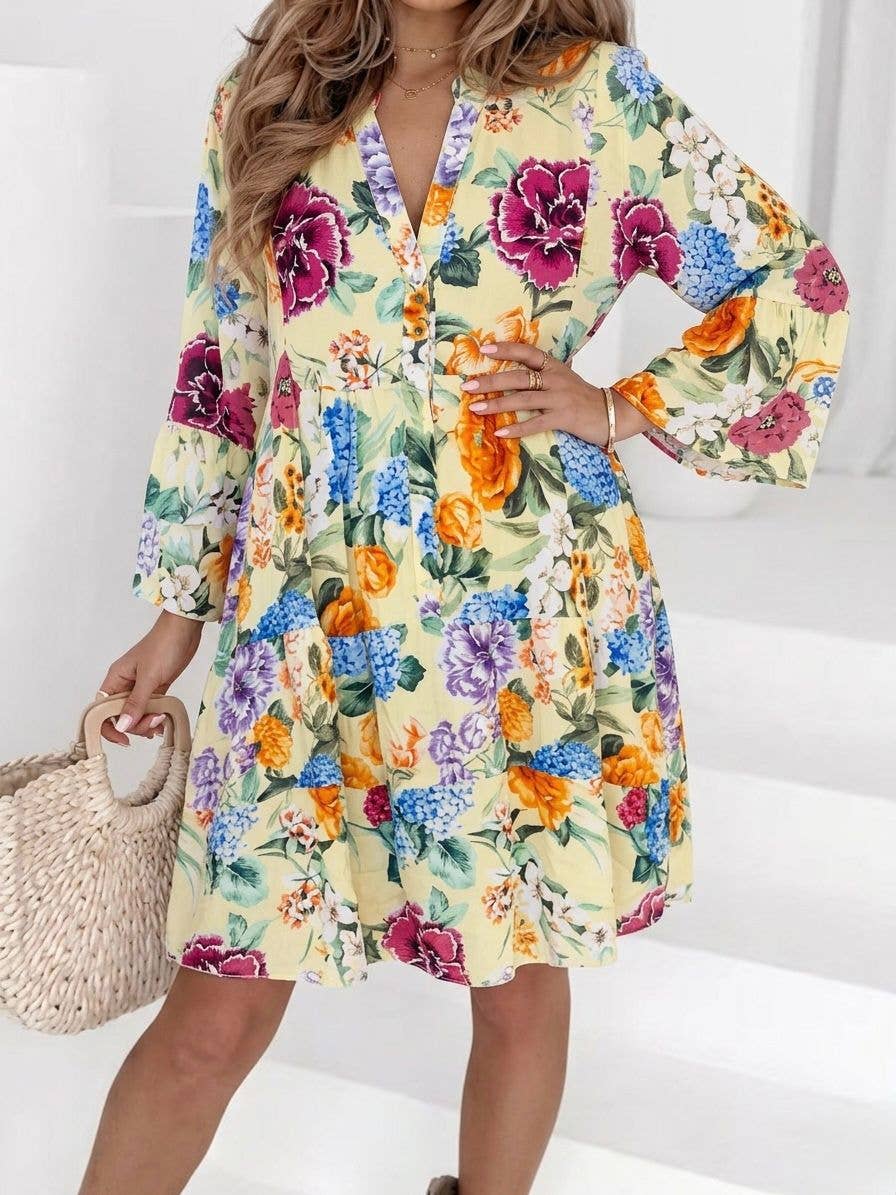 Short viscose dress - 24062-35