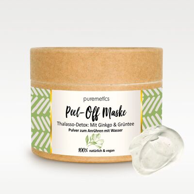 Mascarilla peel-off 'Detox: Ginkgo green tea'