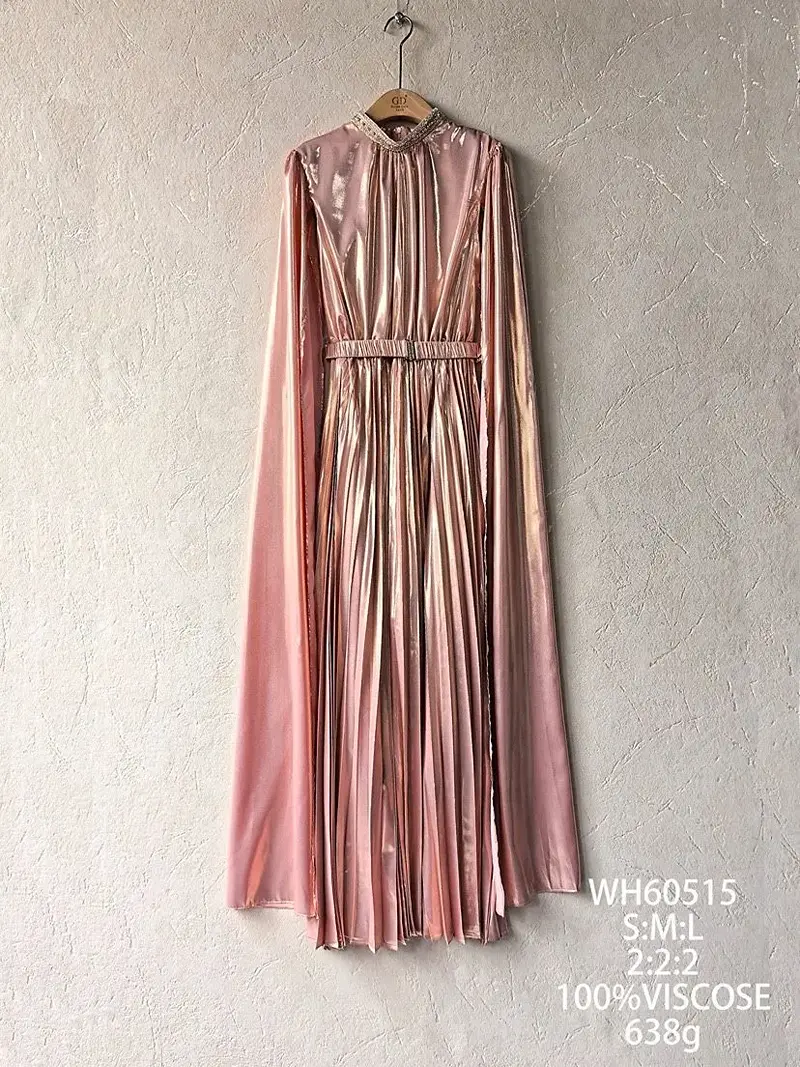 forever u metallic pleated midaxi dress in rose gold Buy wholesale Long with cape sleeves and belt sweet 15 quinceanera dresses