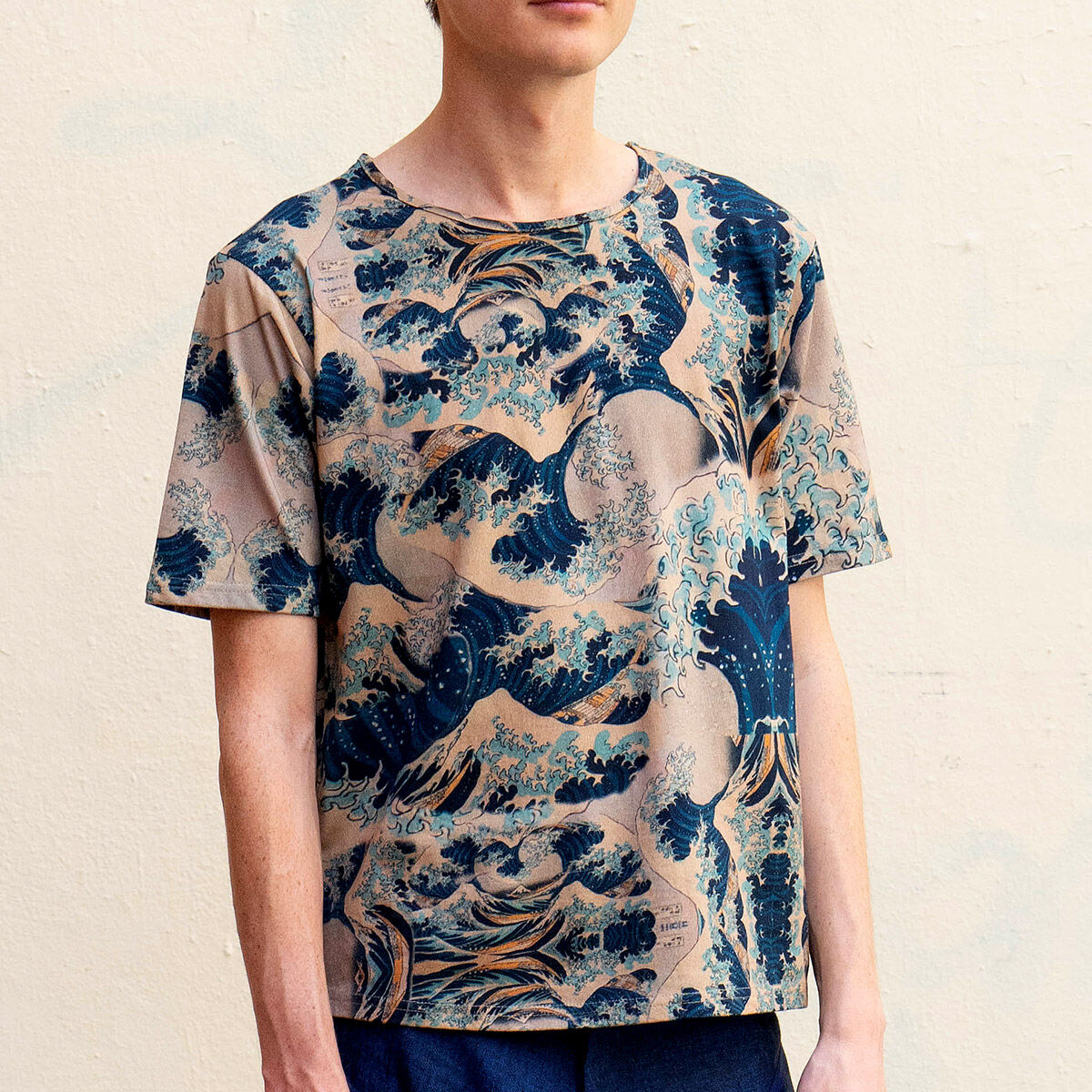 T-shirt Hokusai « Grande Vague » manches courtes