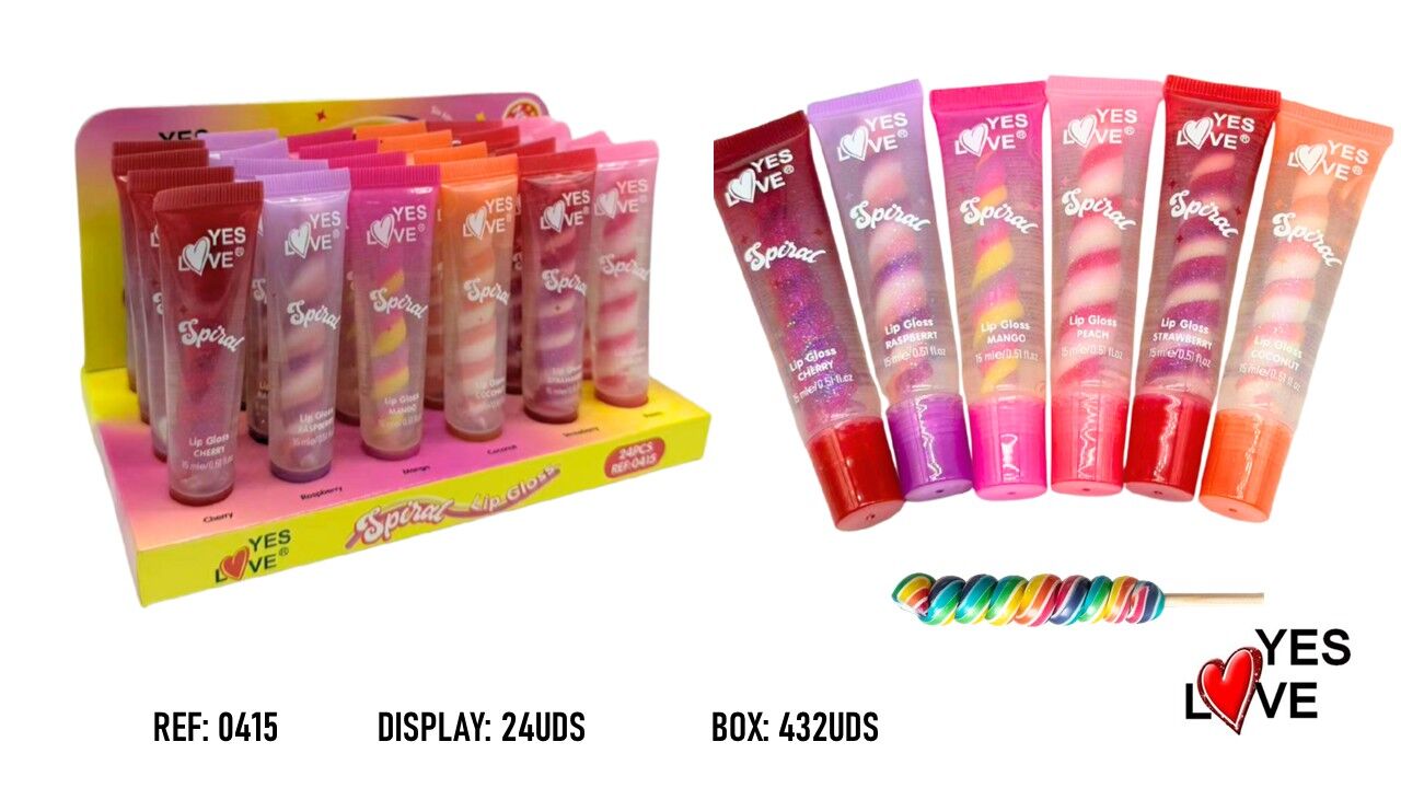 Triple Color Spiral Lip Gloss