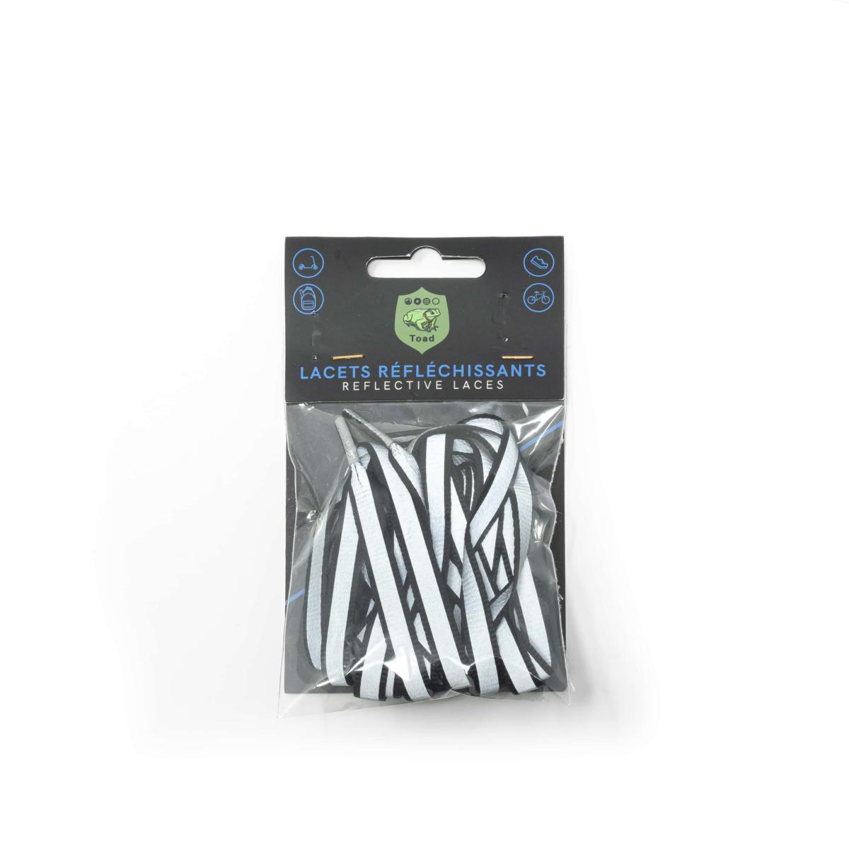 TOAD Reflective Shoelaces - Black