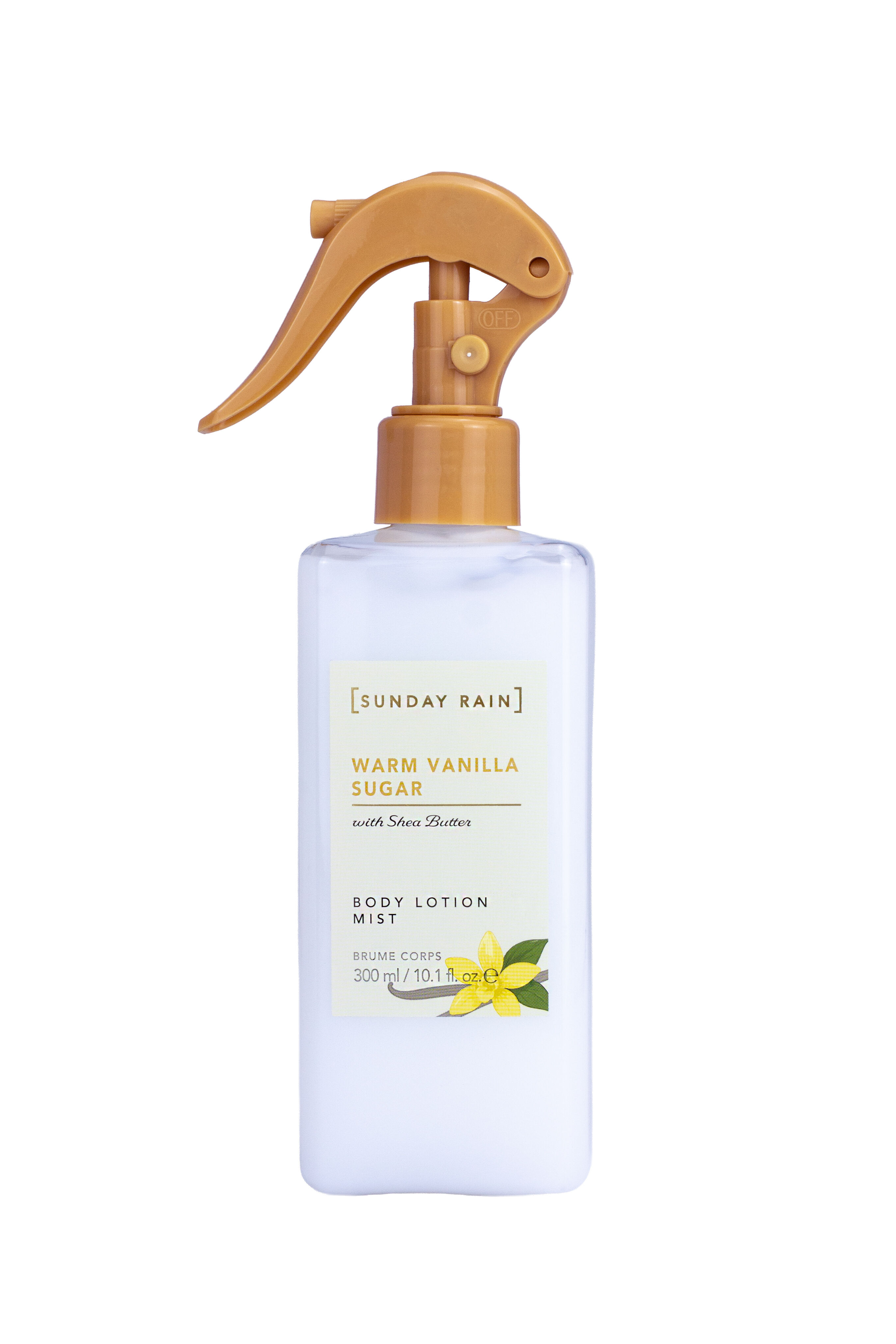 Sunday Rain Warm Vanilla Sugar Body Lotion mist 300ml