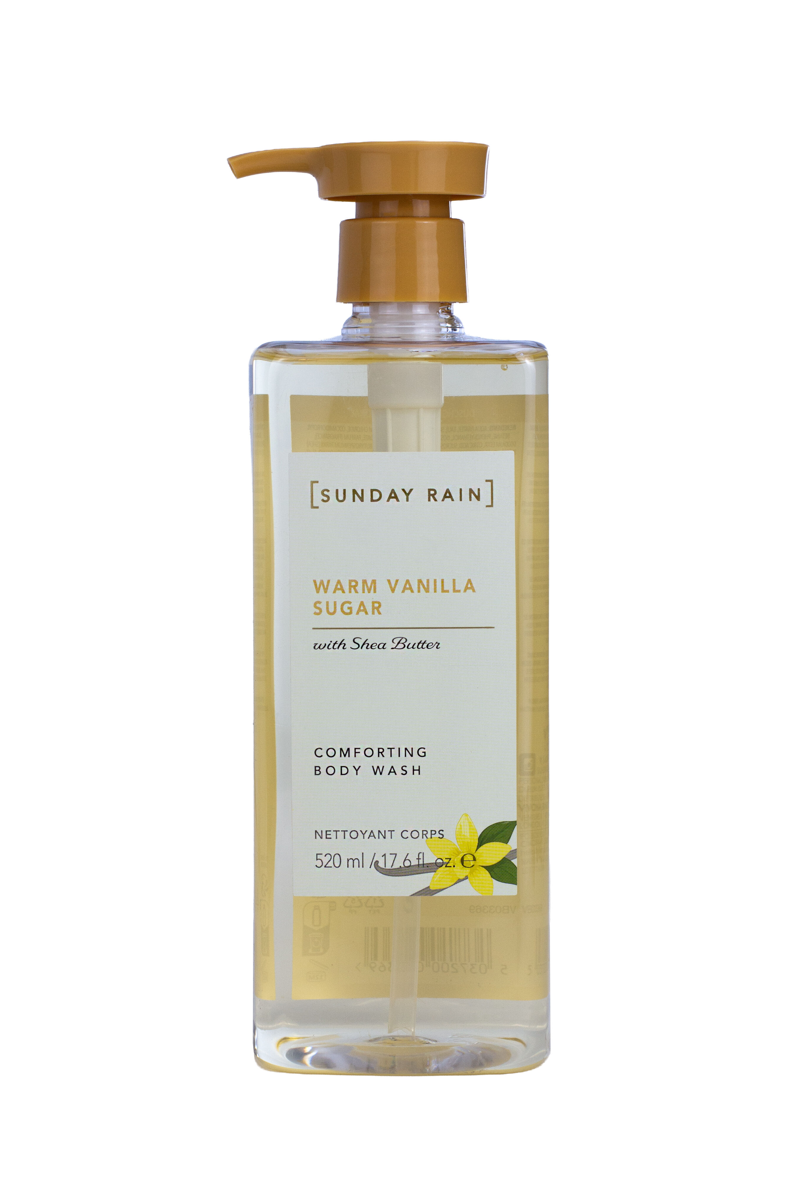 Sunday Rain Warm Vanilla Body Wash 520ml