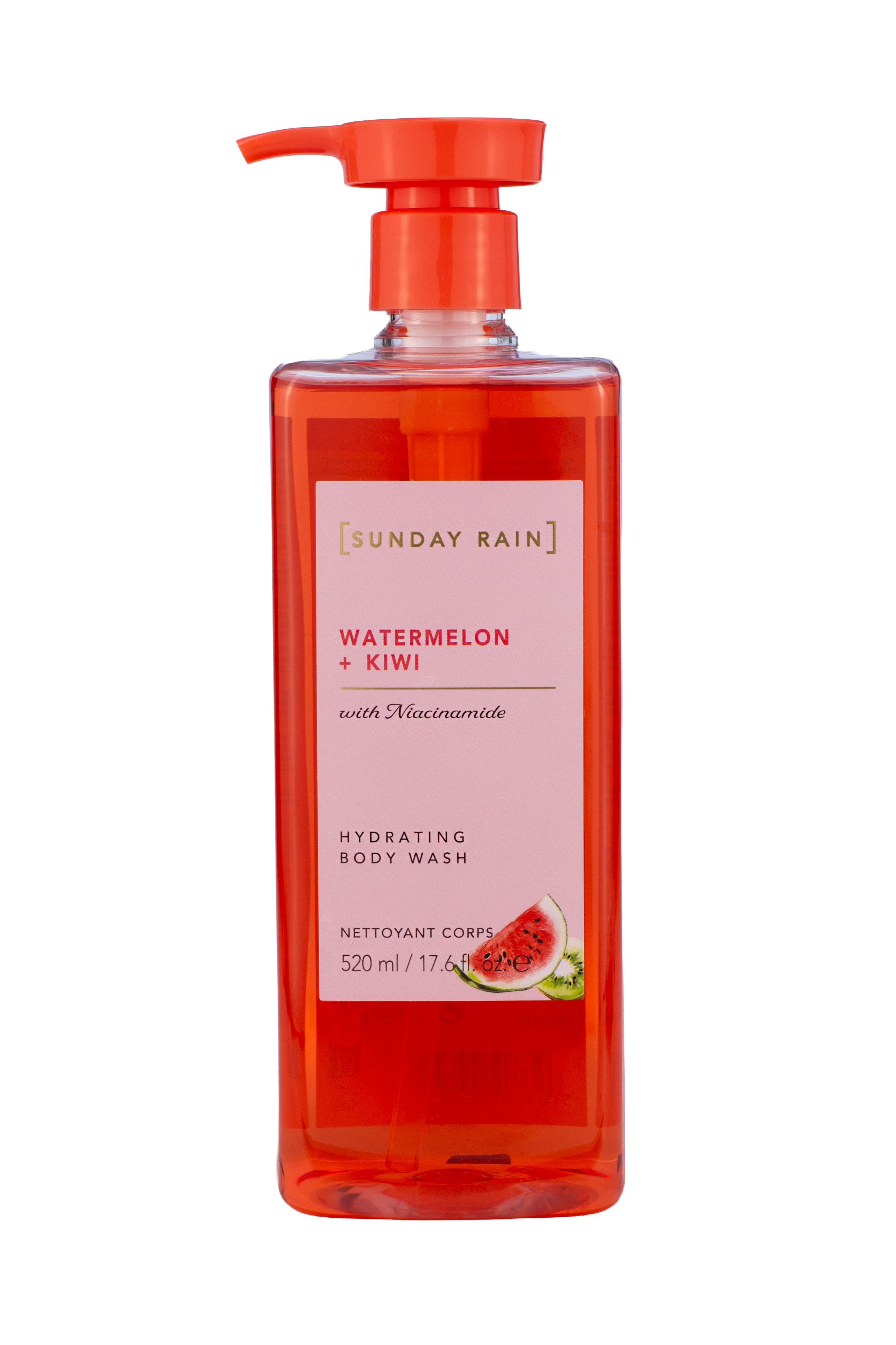 Sunday Rain Watermelon + Kiwi Body Wash 520ml
