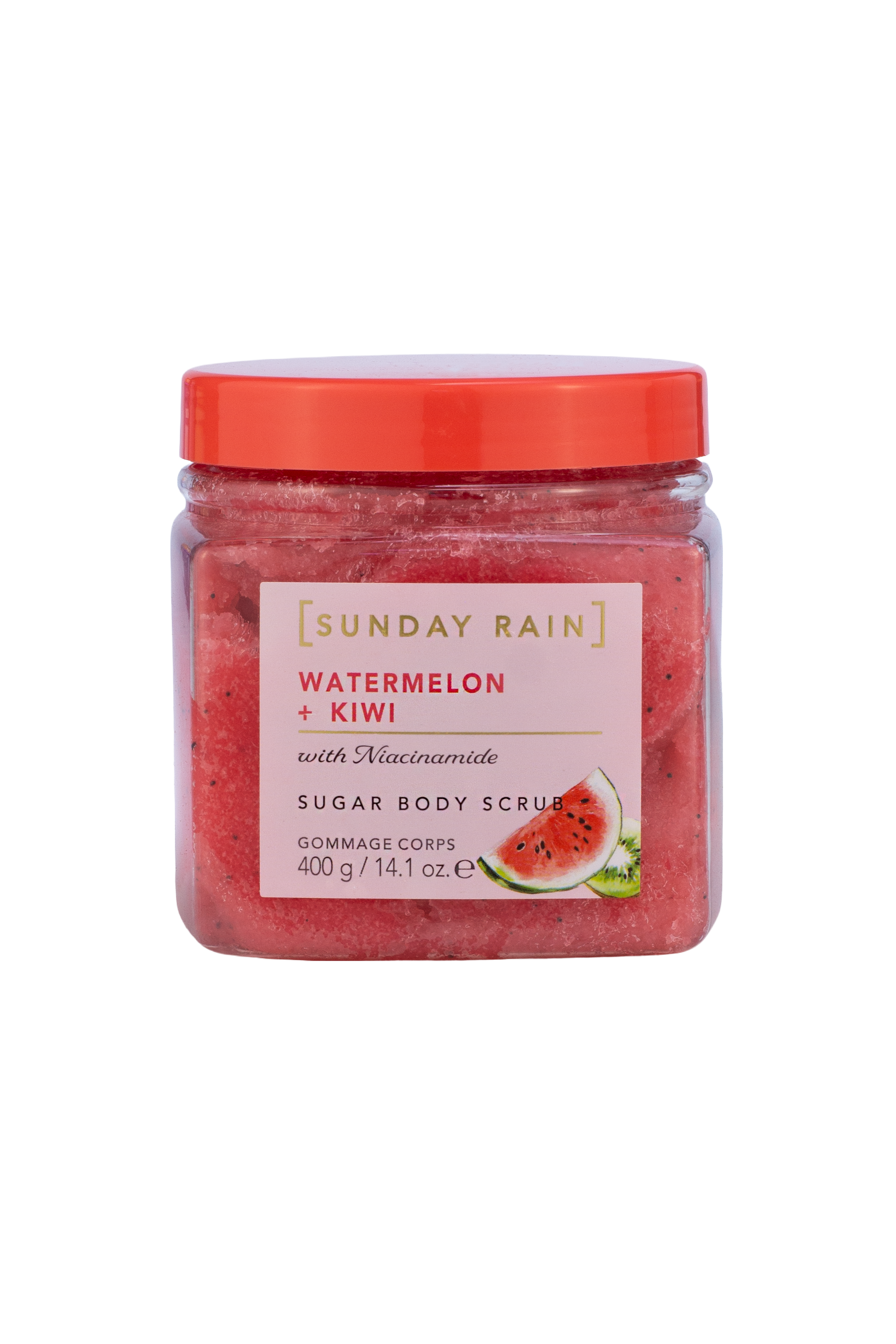 Exfoliante de sandía y kiwi Sunday Rain 400 g