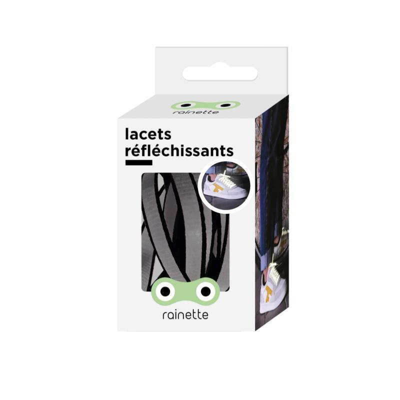 Laces Fluorescent/Reflective Shoelaces - 110 cm - Black