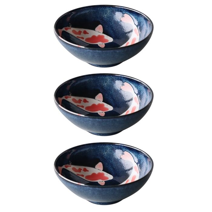 3 Koi Carp Salad Bowls