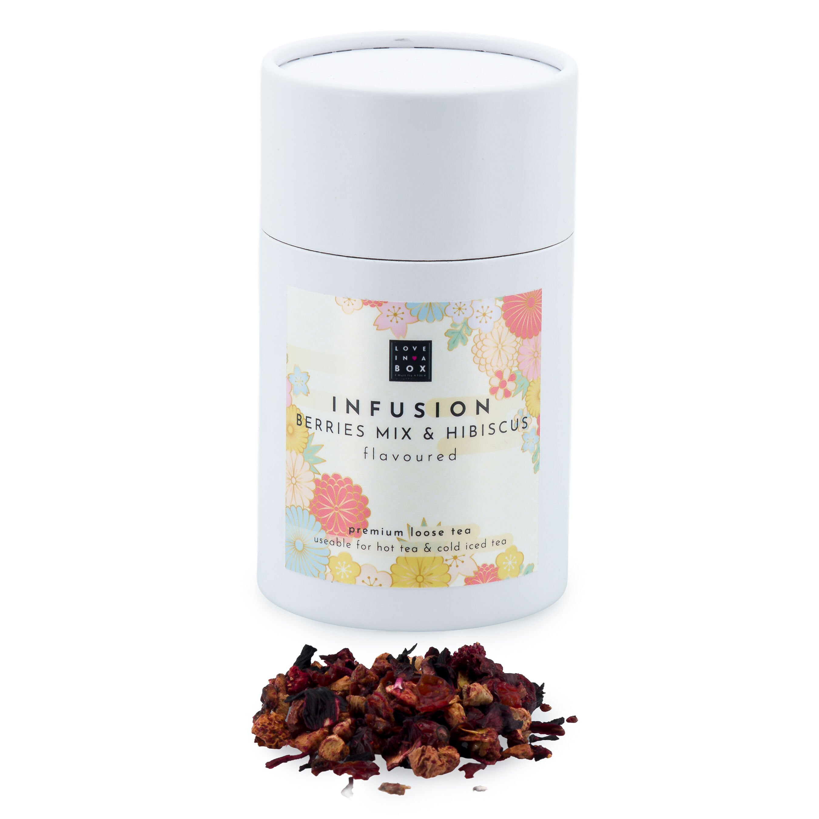 Premium Loose Infusion Tea Blend Mix Berries & Hibiscus - summer edition