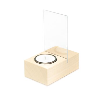 candle holder FLAME² - maple