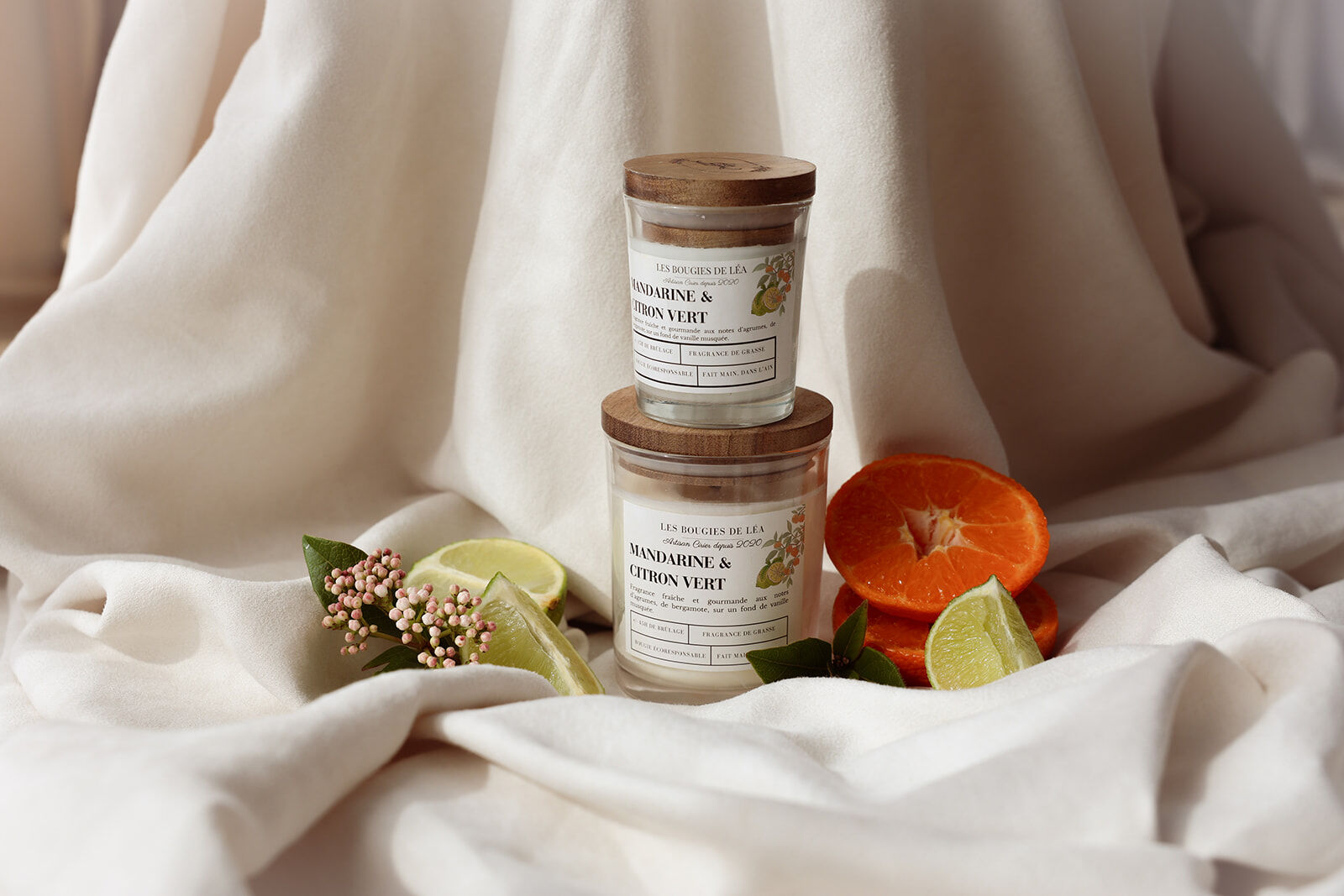 Small Mandarin & Lime Candle - Set of 6
