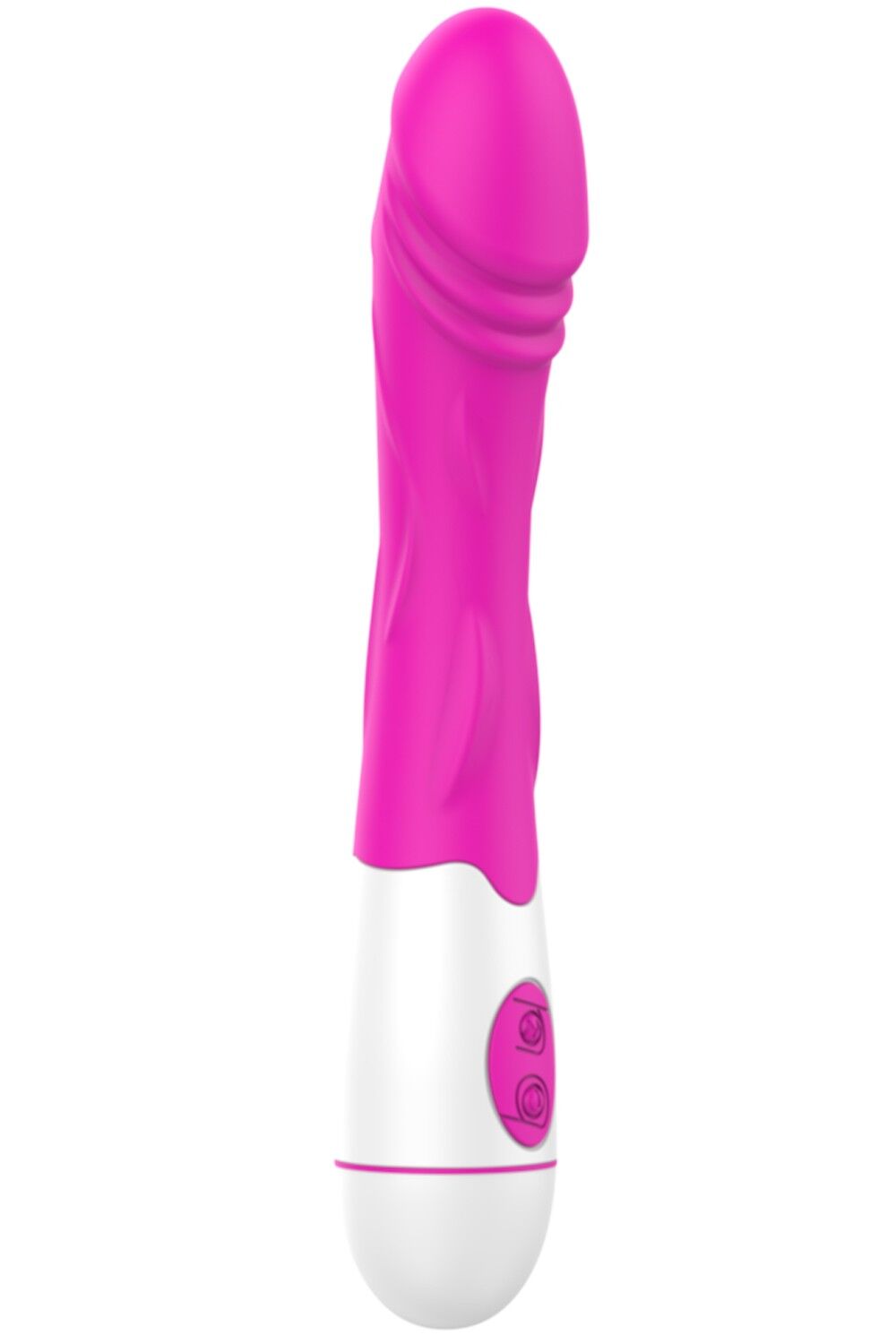 Silent pink vibrator with 30 programs