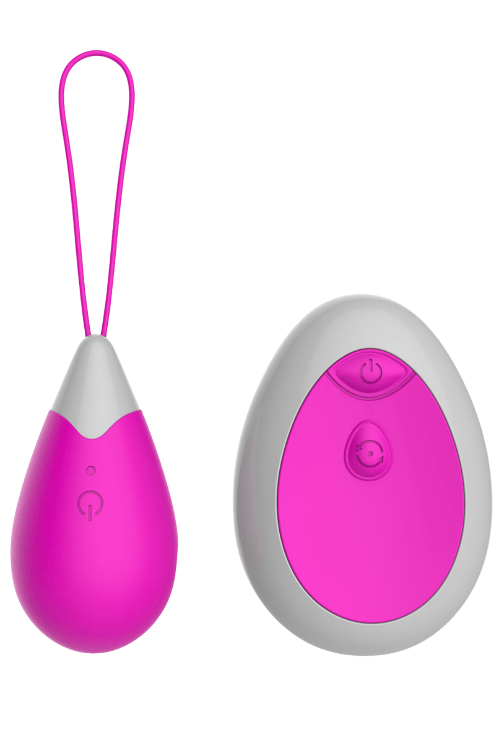 Remote Controlled Vibrating Egg with 10 Modes, Fuchsia + 1 Sachet of Lubricant — Pocket Pleasure