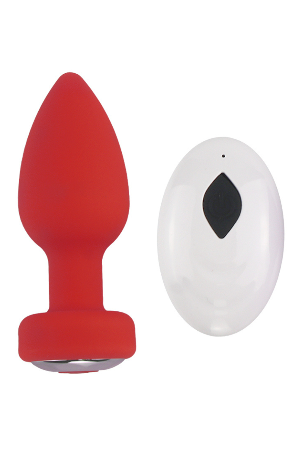 SHAKY Red Remote Controlled Vibrating Anal Plug